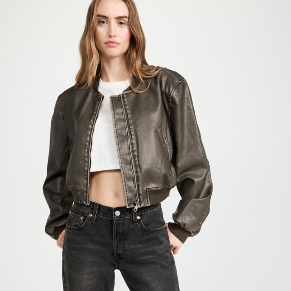 Lioness Allure Brown Bomber Jacket